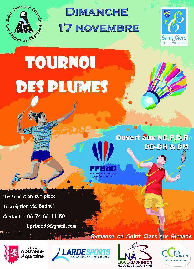 TOURNOI DES PLUMES - BADMINTON