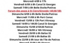 Programme sorties mois de septembre club aviron saint ciers sur gironde