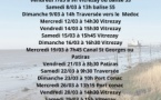 Programme sorties mois de mars 2025 club aviron saint ciers sur gironde